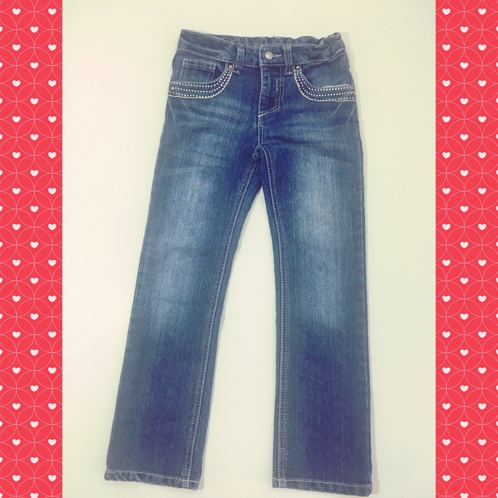 Girls 6x mossimo bling pocket jeans